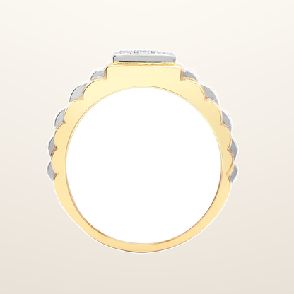 IT_ROLE:studio_clean | 9ct Yellow Gold Natural Diamond Ring