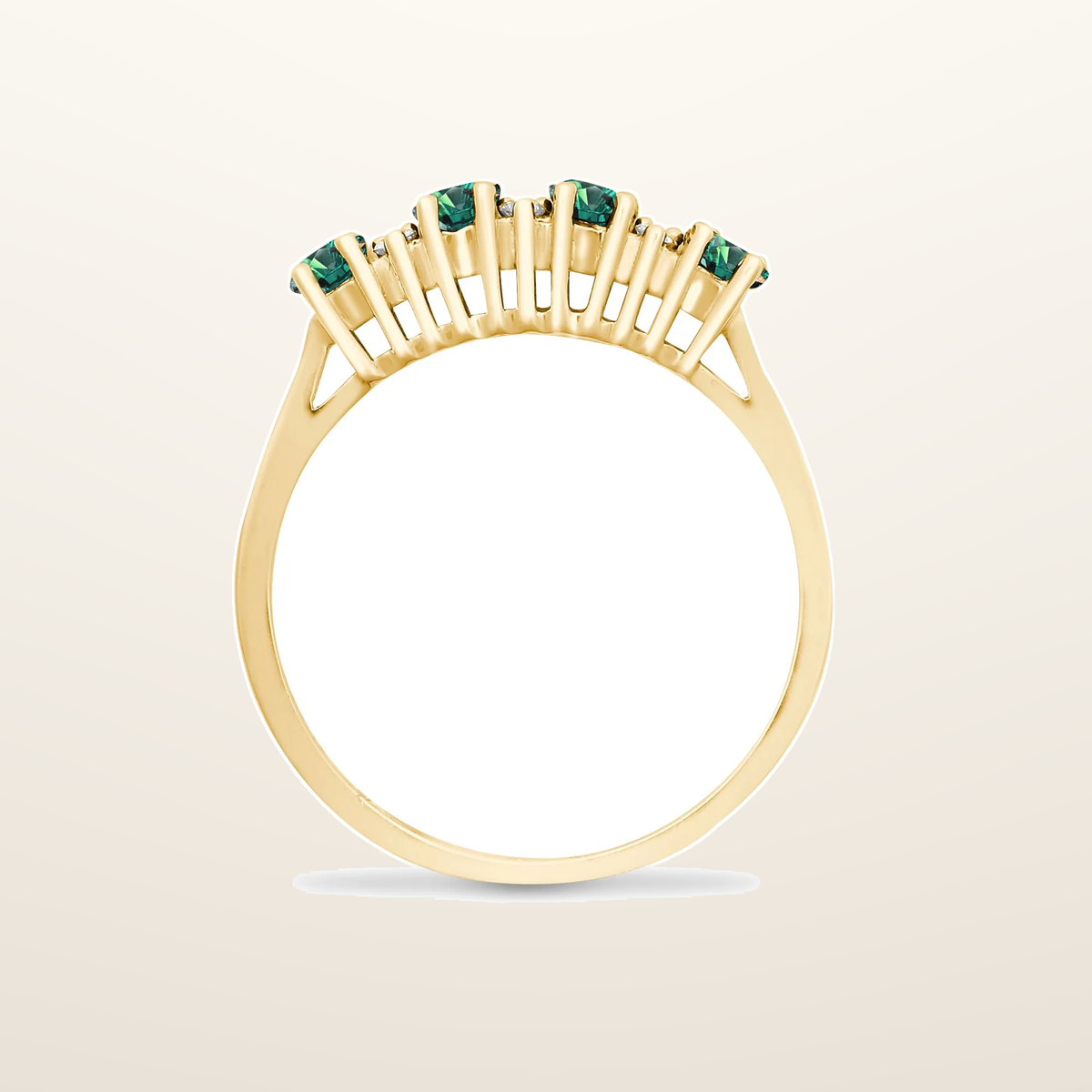 IT_ROLE:studio_clean | 9ct Yellow Gold Natural Diamond 12pts & Ruby 92pts Ring