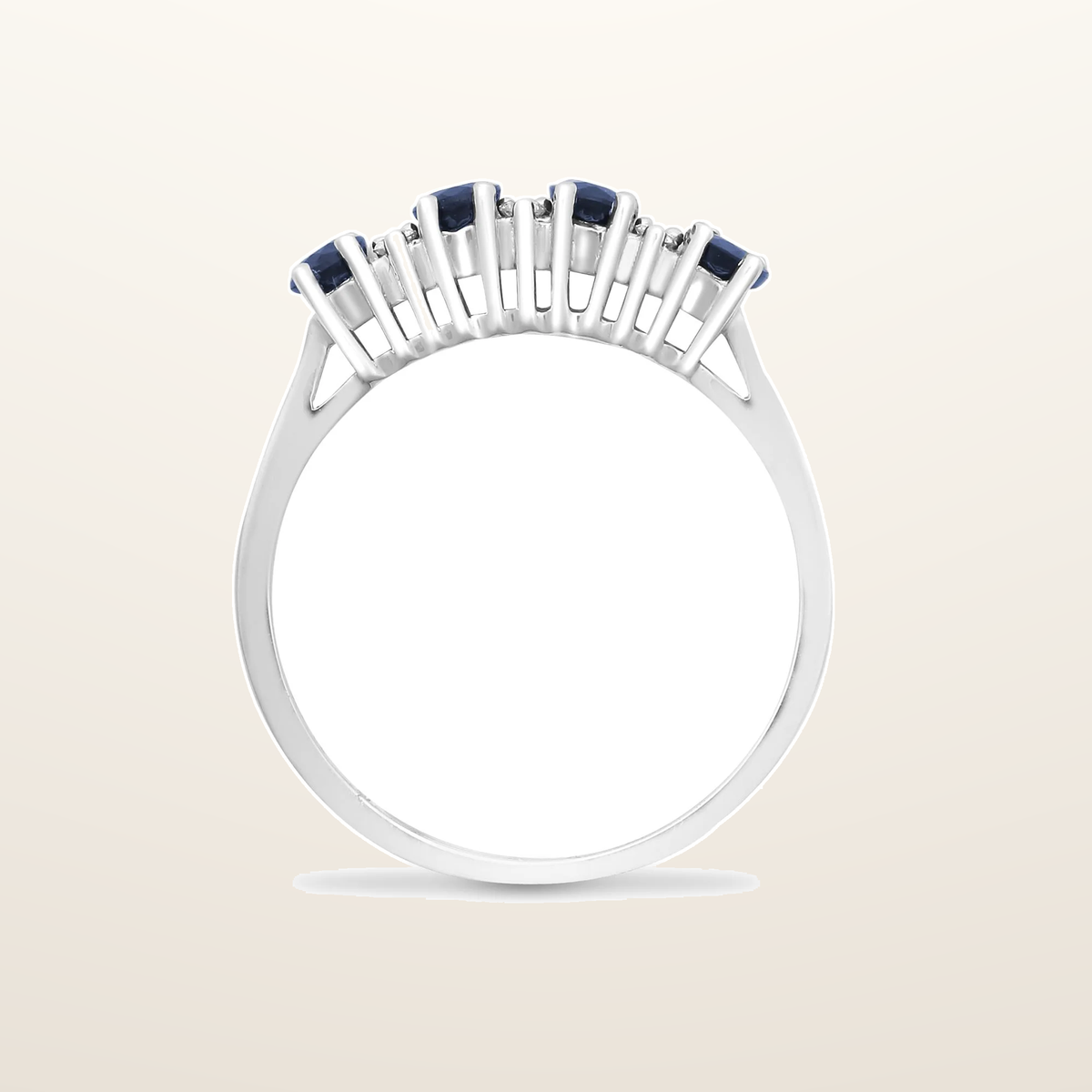 IT_ROLE:studio_clean | 9ct White Gold Natural Diamond 12pts & Sapphire 1.05ct Ring