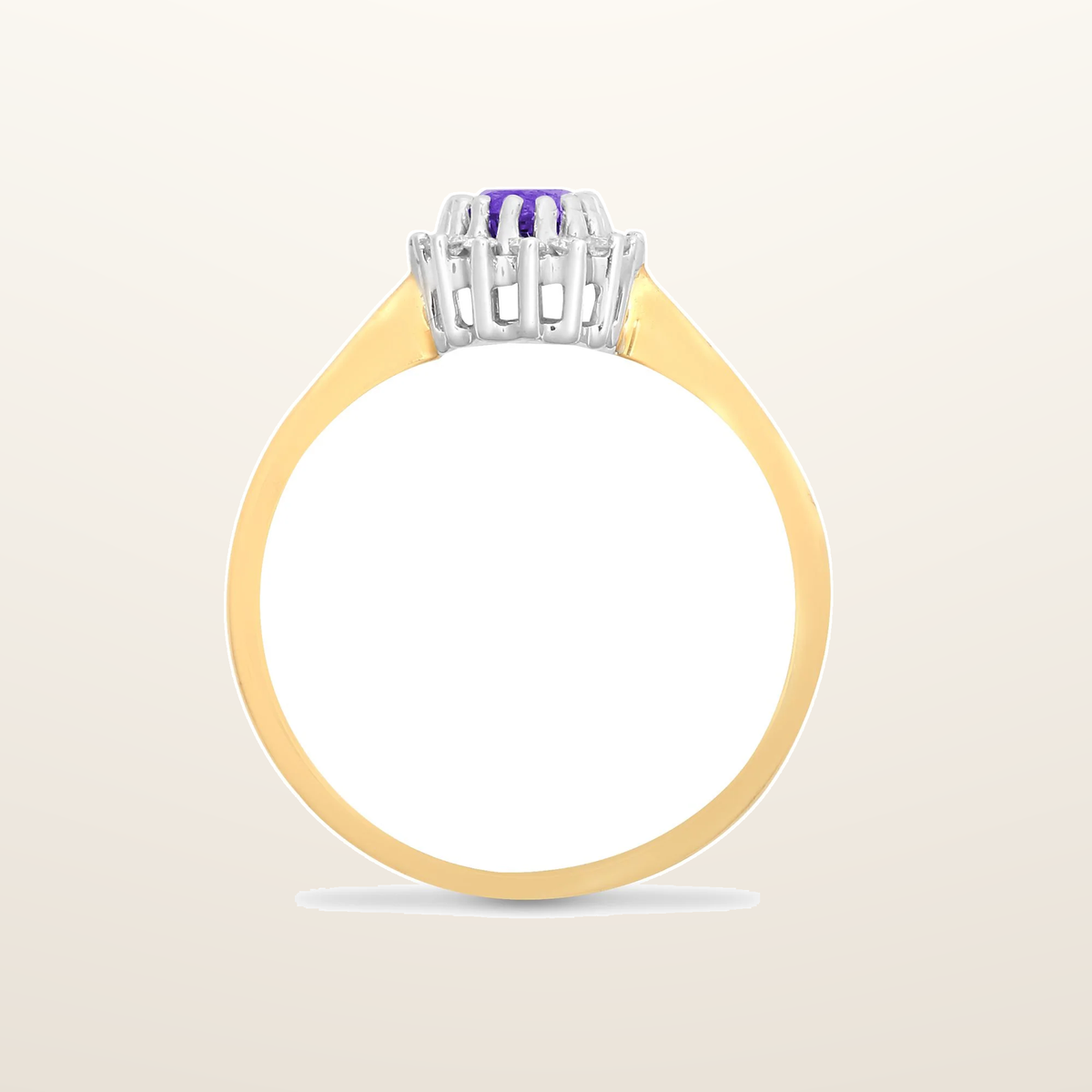 IT_ROLE:studio_clean | 9ct Yellow Gold Natural Diamond 12pts & Amy 44pts Ring