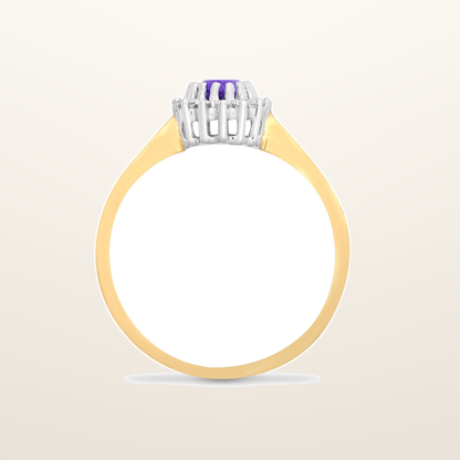 IT_ROLE:studio_clean | 9ct Yellow Gold Natural Diamond 12pts & Amy 44pts Ring