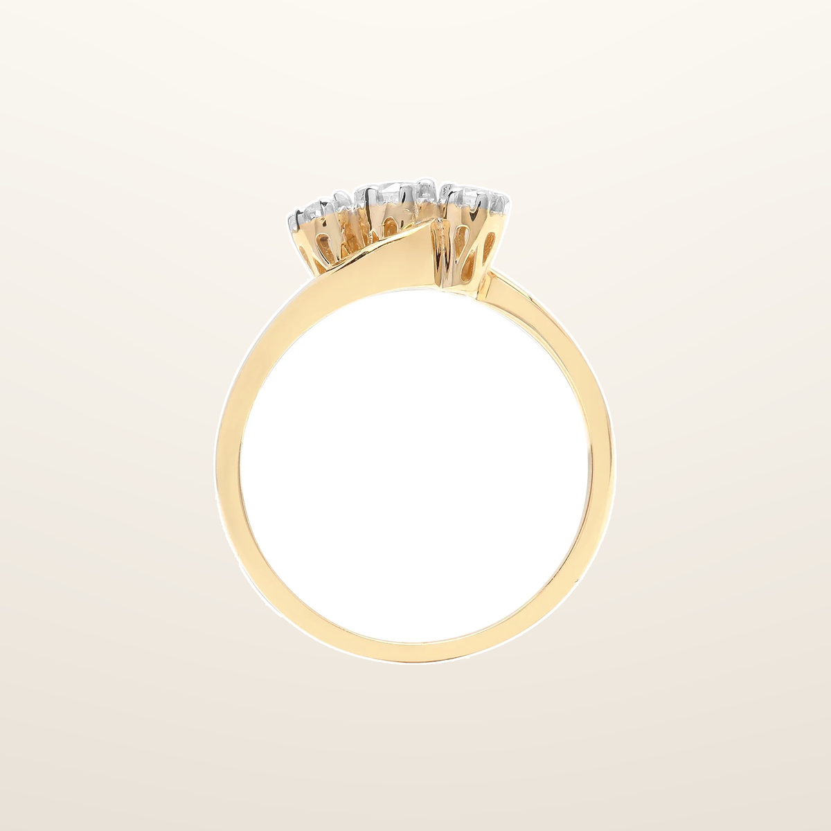 IT_ROLE:studio_clean | 9ct Yellow Gold Trilogy Natural Diamond Ring