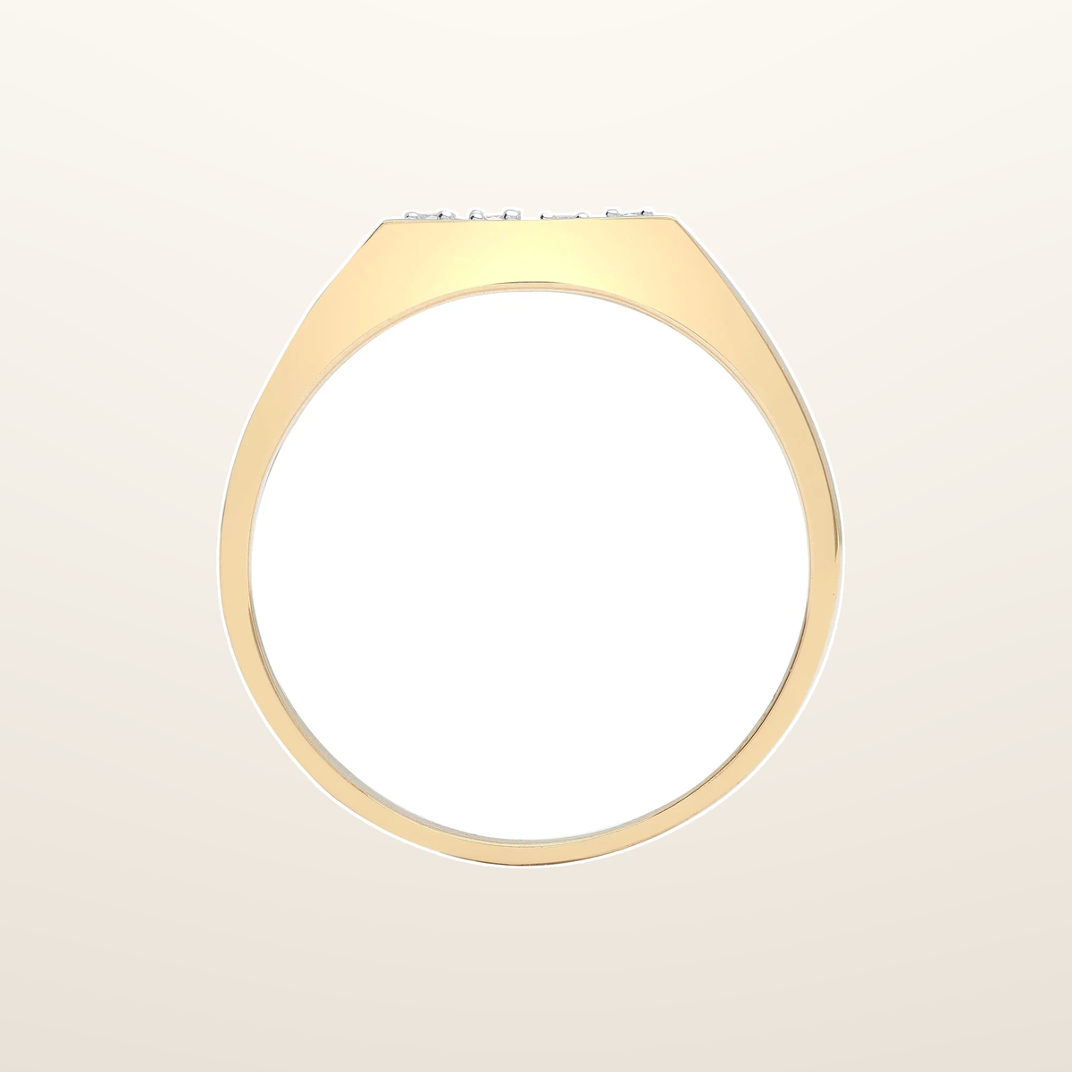 IT_ROLE:studio_clean | 9ct Yellow Gold Gents Natural Diamond Ring