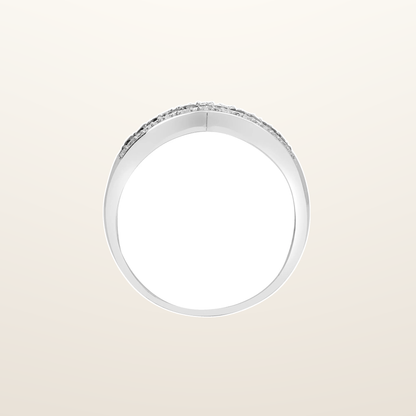 IT_ROLE:studio_clean | 9ct White Gold Natural Diamond And Black Natural Diamond Ring