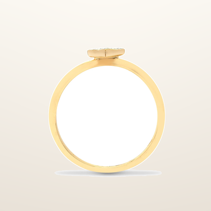 IT_ROLE:studio_clean | 9ct Yellow 7pts Natural Diamond Heart Ring