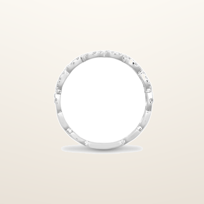 IT_ROLE:studio_clean | 9ct White 2 Row Hearts Ring