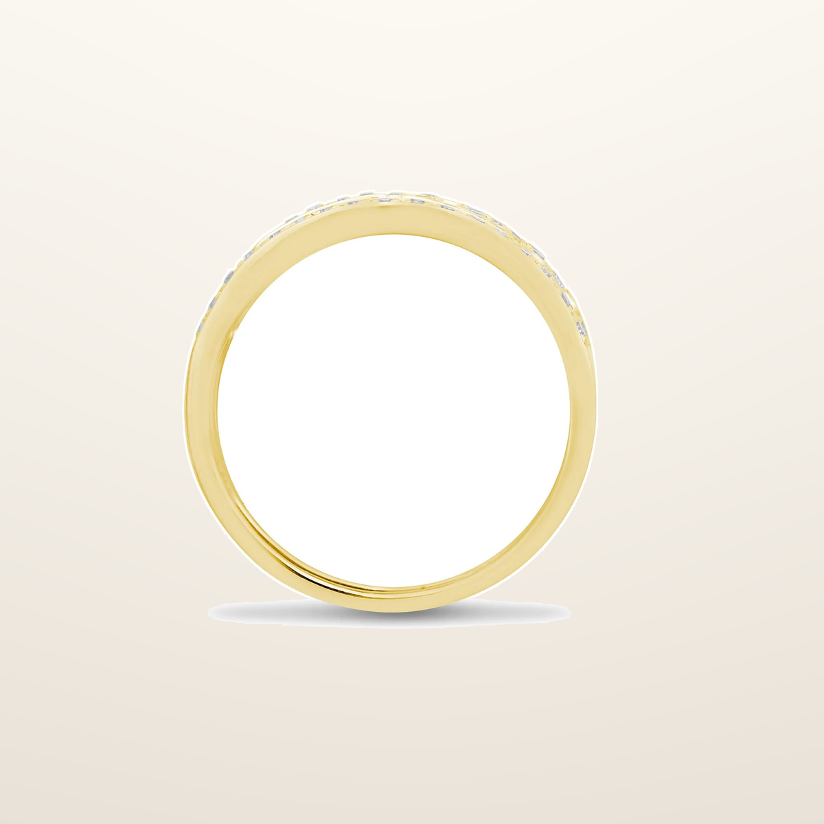 IT_ROLE:studio_clean | 9ct Yellow 0.50 Natural Diamond Greek Key Style Ring