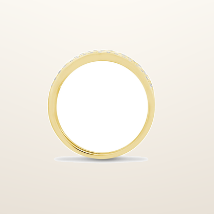 IT_ROLE:studio_clean | 9ct Yellow 0.50 Natural Diamond Greek Key Style Ring