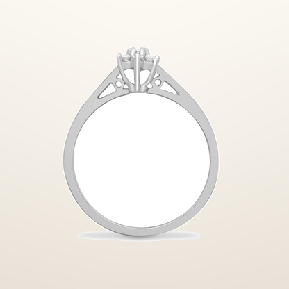 IT_ROLE:studio_clean | 9ct White 10pts Natural Diamond Ring
