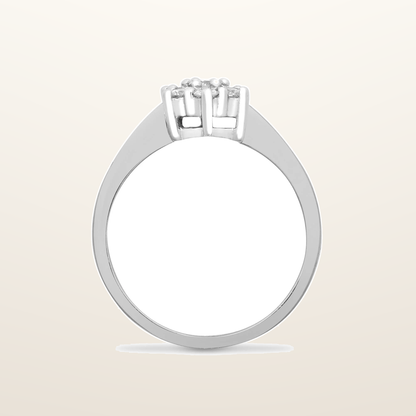 IT_ROLE:studio_clean | 9ct White 33pts 6 x 1 Cluster Ring