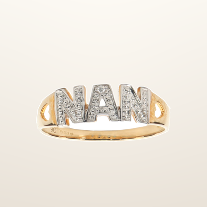 IT_ROLE:studio_clean | 9ct Yellow Gold 0.02ct Natural Diamond NAN Ring