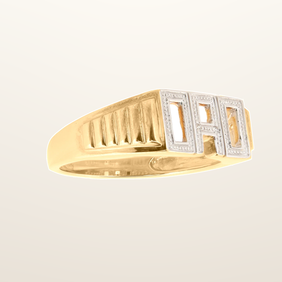 IT_ROLE:studio_clean | 9ct Yellow Gold 0.01ct Natural Diamond DAD Ring