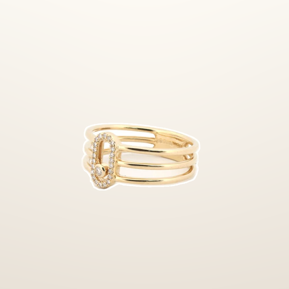 IT_ROLE:studio_clean | 9ct Yellow 0.08ct Moving Natural Diamond Ring