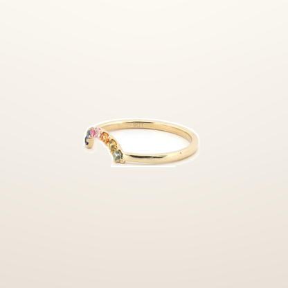 IT_ROLE:studio_clean | 9ct Yellow 0.15ct Rainbow Saph Ring