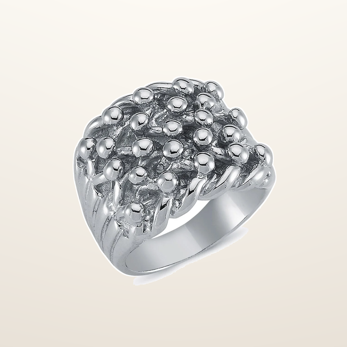 IT_ROLE:studio_clean | 925 Silver Five Row Keeper Ring