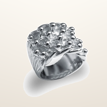 IT_ROLE:studio_clean | 925 Silver Four Row Keeper Ring