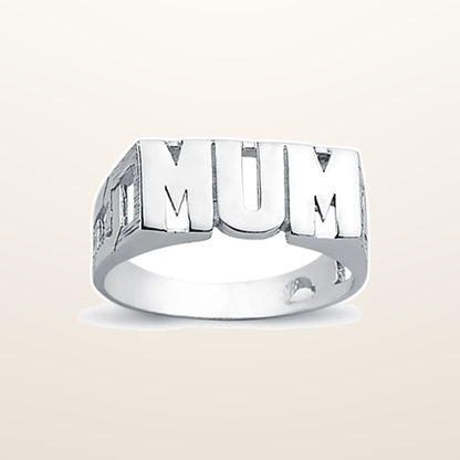 IT_ROLE:studio_clean | 925 Silver Mum Ring Curb Shoulders