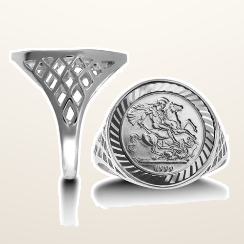 IT_ROLE:studio_clean | 925 Silver Tenth Kruger St George Ring