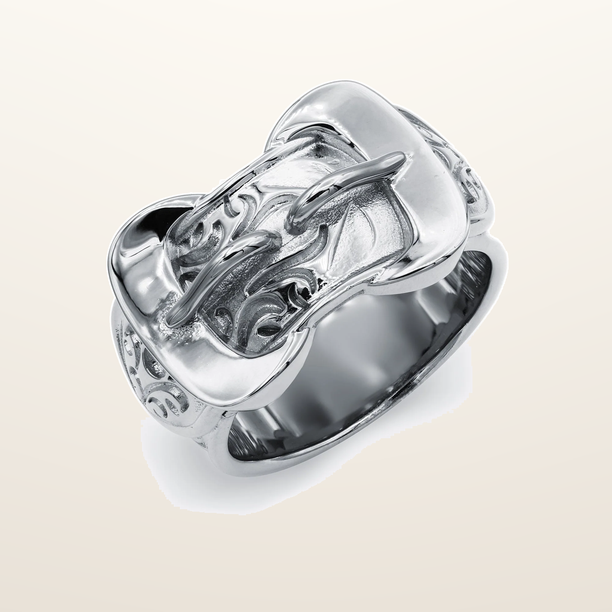 IT_ROLE:studio_clean | 925 Silver Double Buckle Ring