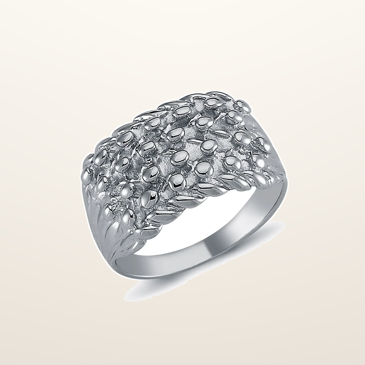 IT_ROLE:studio_clean | 925 Silver Four Row keeper Ring