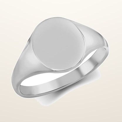 IT_ROLE:studio_clean | 925 Silver Oval Polished Signet Ring