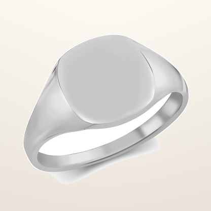 IT_ROLE:studio_clean | 925 Silver Cushion Shape Signet Ring