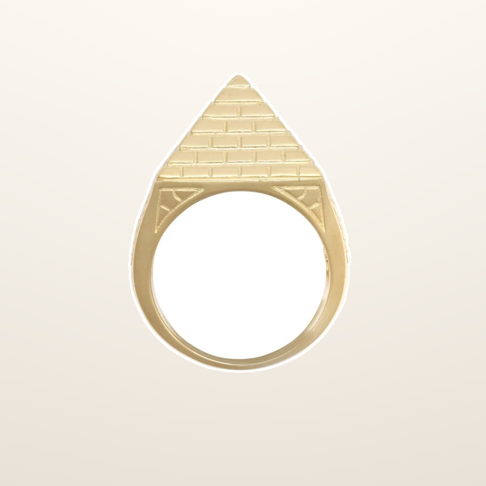 IT_ROLE:studio_clean | 925 Silver Pyramid Ring 17.8mm
