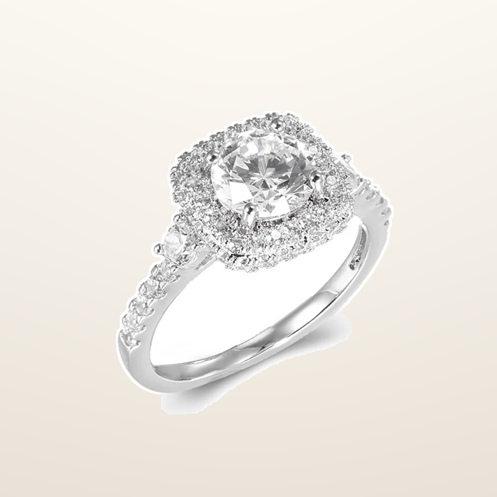 IT_ROLE:studio_clean | 925 Silver Cubic Zirconia RBC Ring