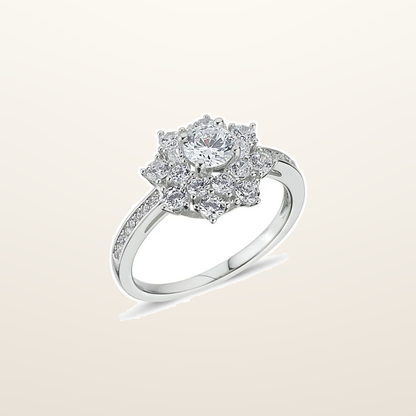 IT_ROLE:studio_clean | 925 Silver Cubic Zirconia Cluster Ring