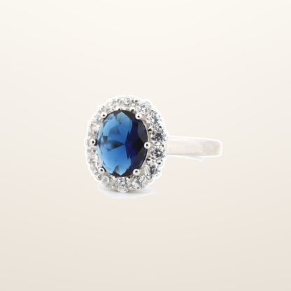 IT_ROLE:studio_clean | 925 Silver Rhodium Cubic Zirconia Set Dress Ring