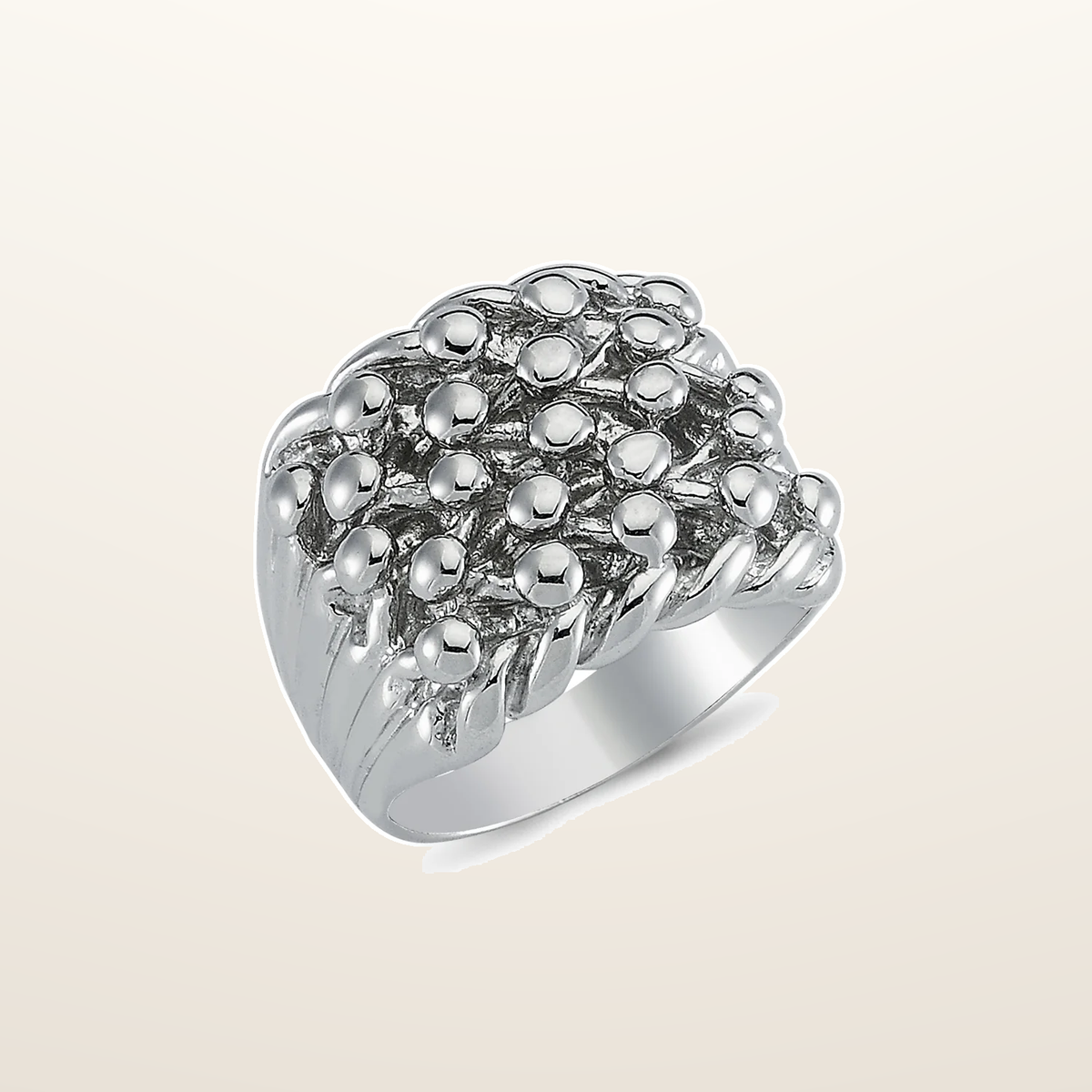 IT_ROLE:studio_clean | 925 Silver Five Row Keeper Ring