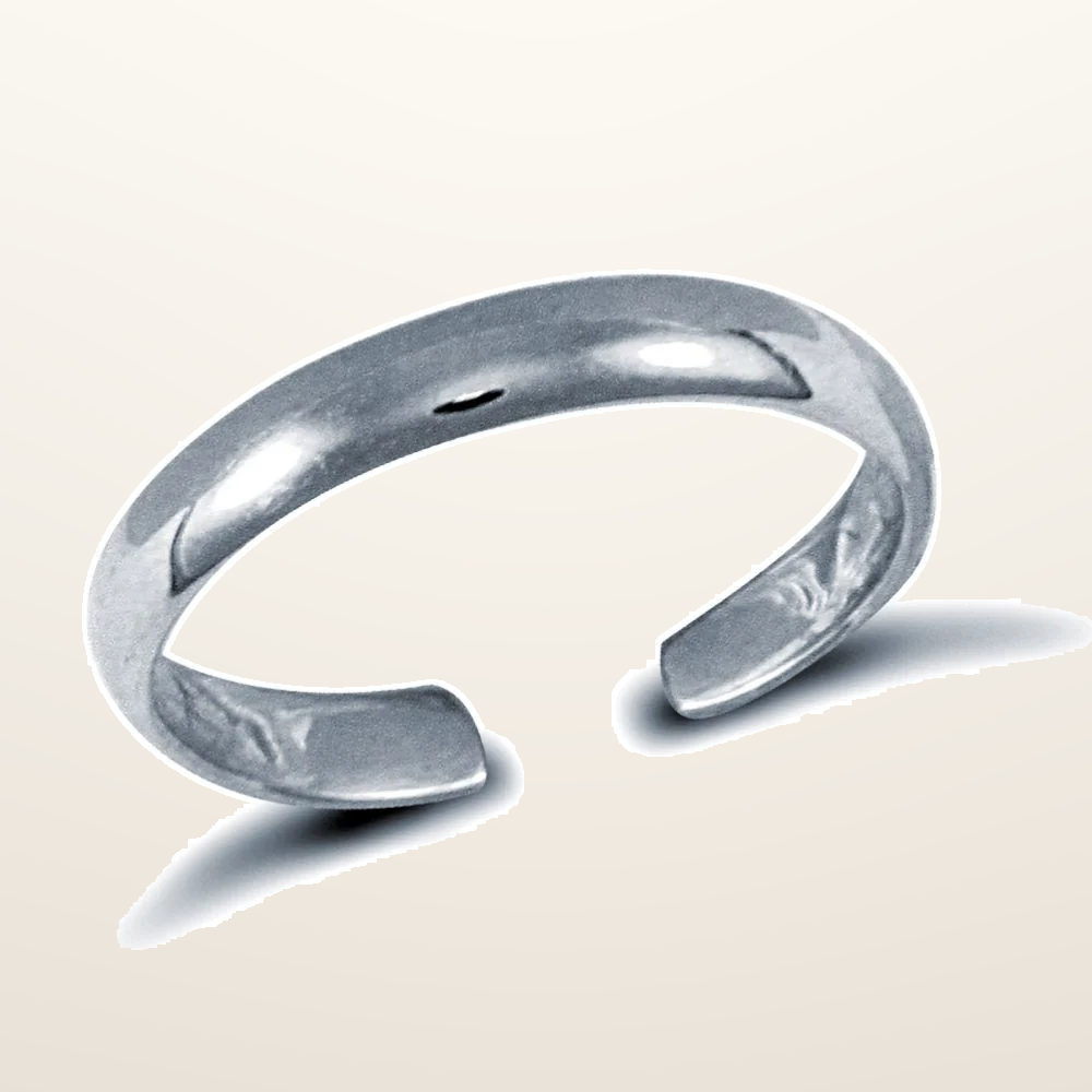 IT_ROLE:studio_clean | 925 Silver D-Profile Toe Ring