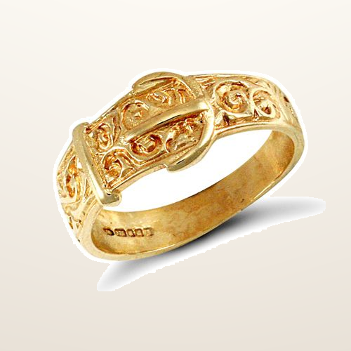 IT_ROLE:studio_clean | 9ct Yellow Gold Baby Buckle Ring