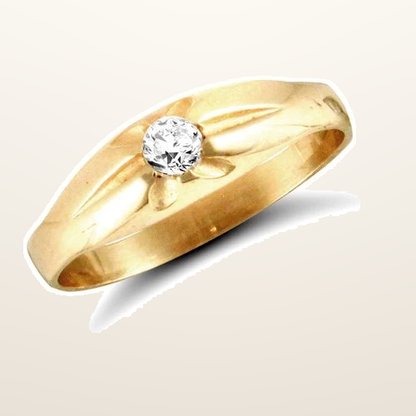 IT_ROLE:studio_clean | 9ct Yellow Gold Baby Cubic Zirconia Ring
