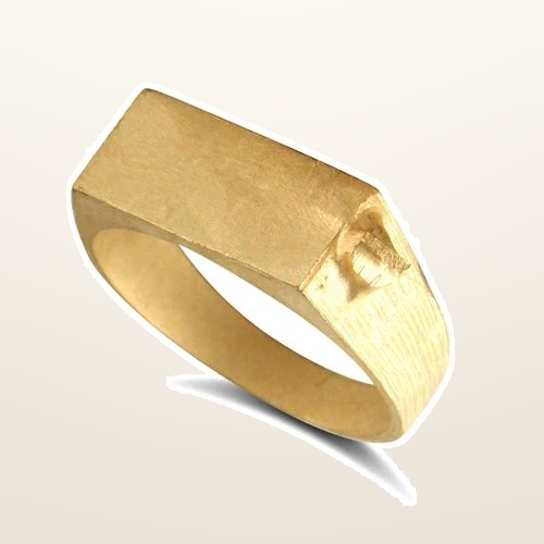 IT_ROLE:studio_clean | 9ct Yellow Gold Initial Blank Ring