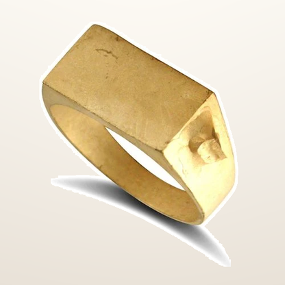 IT_ROLE:studio_clean | 9ct Yellow Gold Initial Blank Ring
