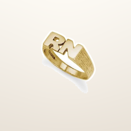 IT_ROLE:studio_clean | 9ct Yellow Gold Initial Blank Ring