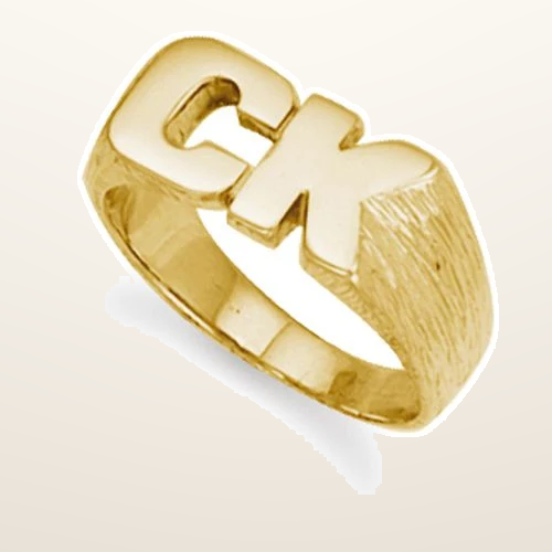 IT_ROLE:studio_clean | 9ct Yellow Gold Initial Blank Ring