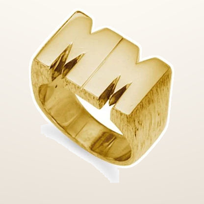 IT_ROLE:studio_clean | 9ct Yellow Gold Initial Blank Ring