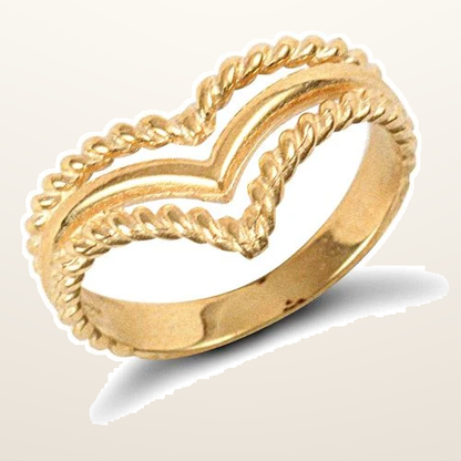 IT_ROLE:studio_clean | 9ct Yellow Gold Wishbone Ring