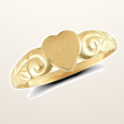 IT_ROLE:studio_clean | 9ct Yellow Gold Heart Ring