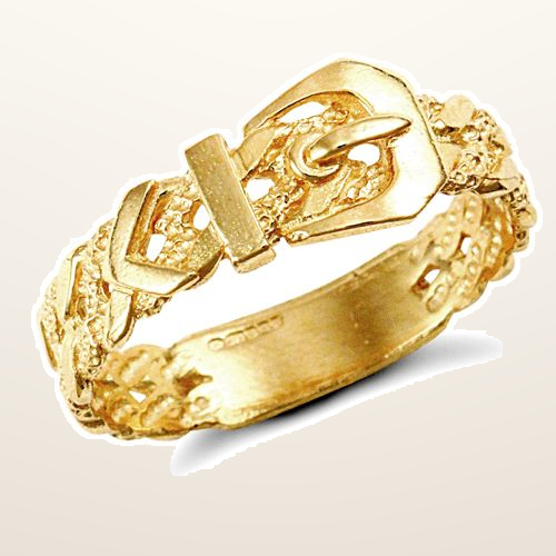 IT_ROLE:studio_clean | 9ct Yellow Gold Buckle Ring