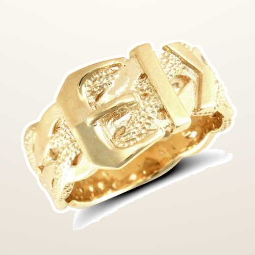 IT_ROLE:studio_clean | 9ct Yellow Gold Buckle Ring
