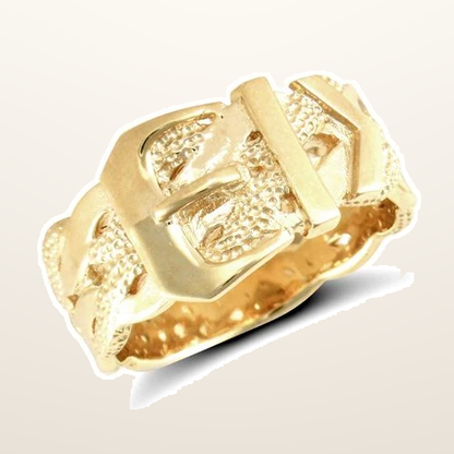 IT_ROLE:studio_clean | 9ct Yellow Gold Buckle Ring