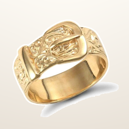 IT_ROLE:studio_clean | 9ct Yellow Gold Buckle Ring