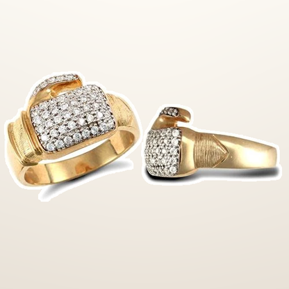 IT_ROLE:studio_clean | 9ct Yellow Gold Cubic Zirconia Boxing Glove Ring