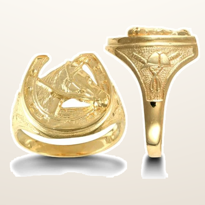 IT_ROLE:studio_clean | 9ct Yellow Gold Horse Shoe Ring