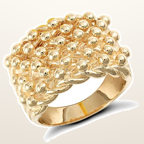 IT_ROLE:studio_clean | 9ct Yellow Gold Keeper Ring