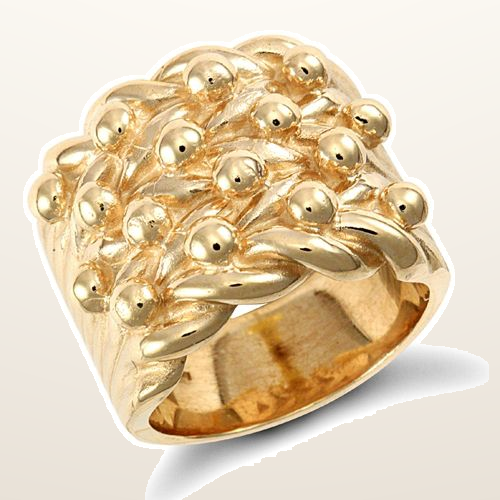 IT_ROLE:studio_clean | 9ct Yellow Gold Keeper Ring