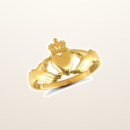 IT_ROLE:studio_clean | 9ct Yellow Gold Claddagh Ring